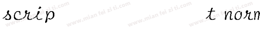 script normal italic字体转换